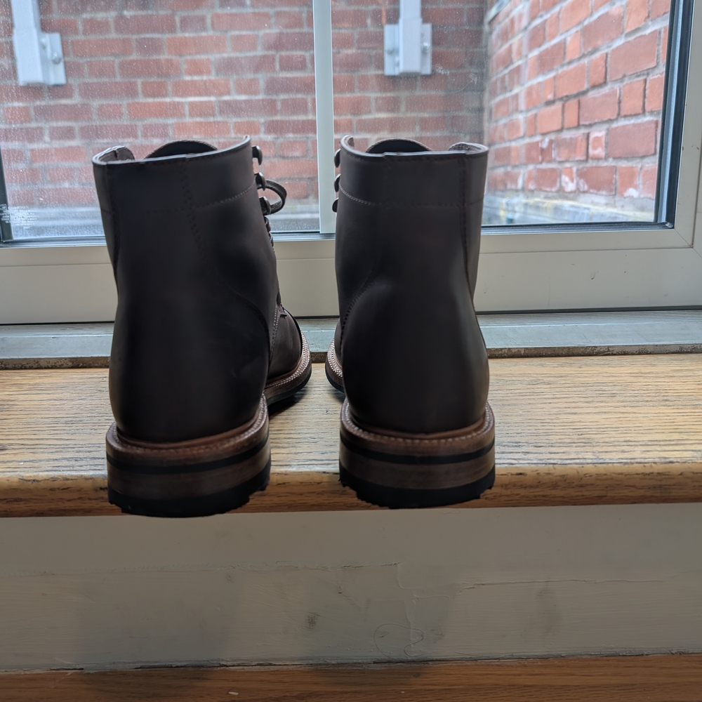 Men's Brown Leather Boots - Picture 3 of 5